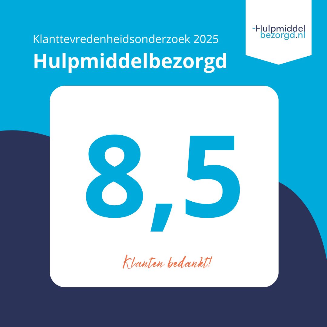 Klanten geven Hulpmiddelbezorgd een 8,5 voor onze dienstverlening